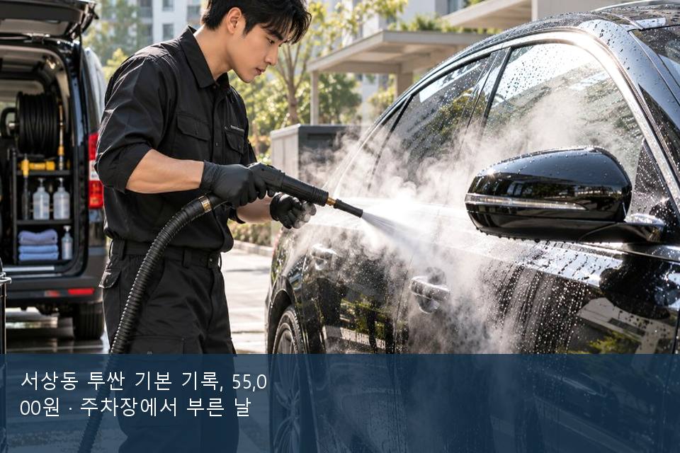 서상동 투싼 기본 기록, 55,000원 · 주차장에서 부른 날