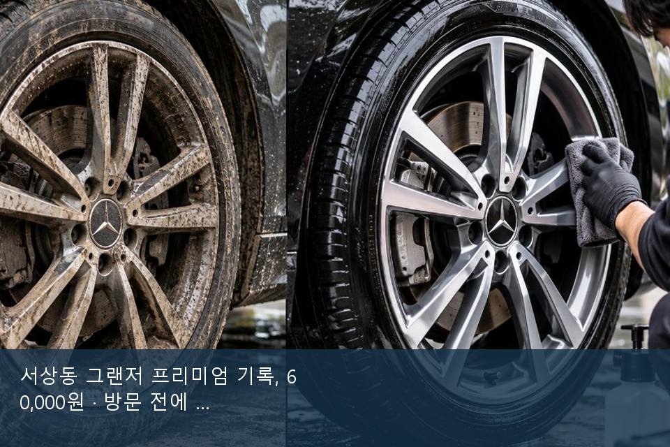 서상동 그랜저 프리미엄 기록, 60,000원 · 방문 전에 확인한 것